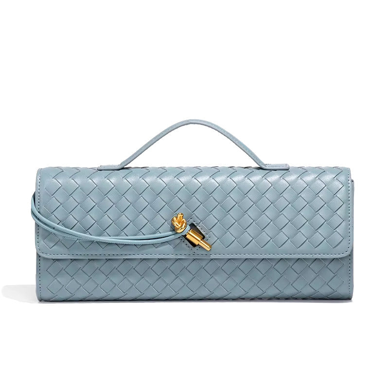 Leather Woven Clutch Bag – Evening & Occasion Bag