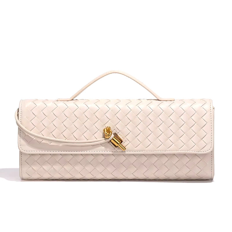 Leather Woven Clutch Bag – Evening & Occasion Bag
