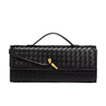 Leather Woven Clutch Bag – Evening & Occasion Bag