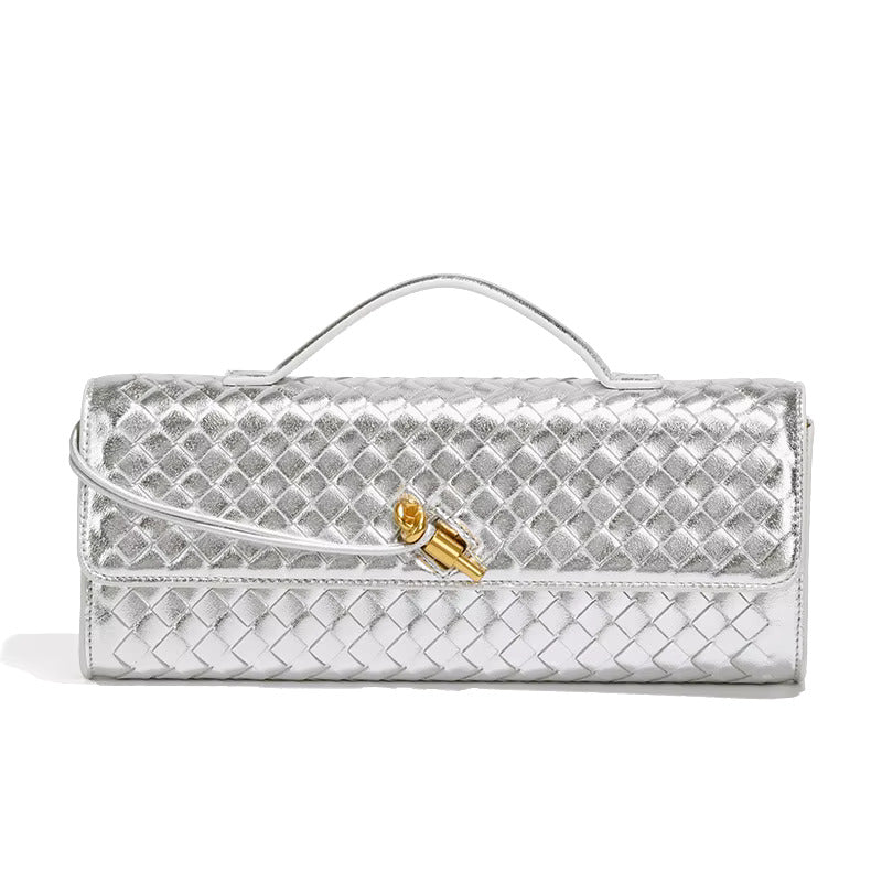 Leather Woven Clutch Bag – Evening & Occasion Bag