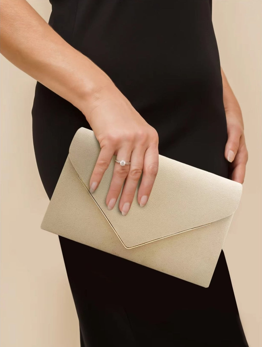 Suede Clutch Bag – Evening & Occasion Bag