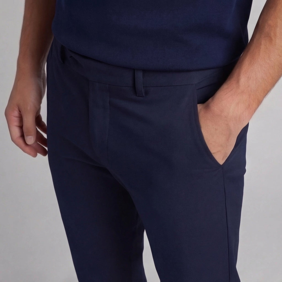 Straight-Fit Chino Trousers for Men | Comfortable Cotton Casual Pants