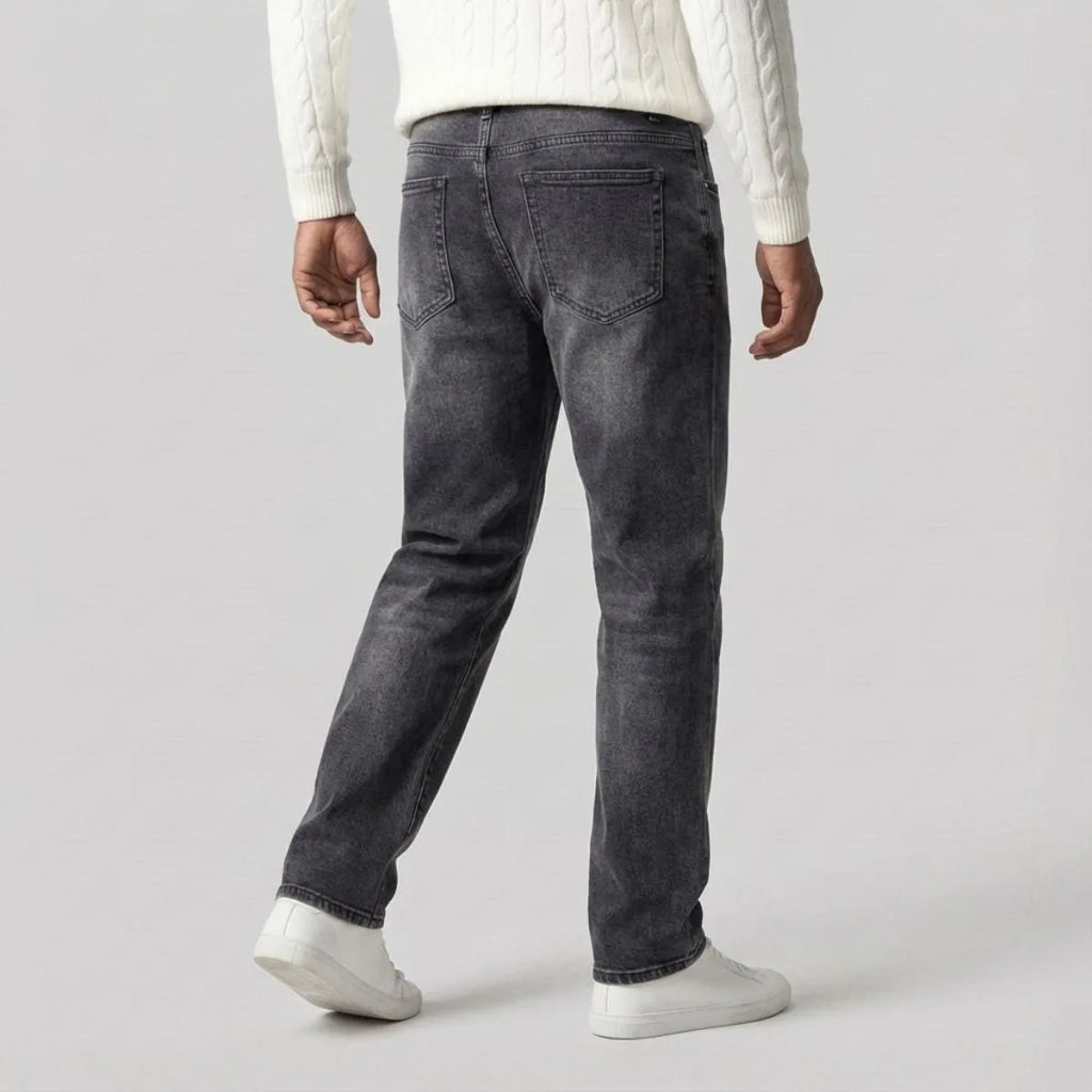 Straight Leg Denim Jeans for Men | Classic Fit | Everyday Casual Wear