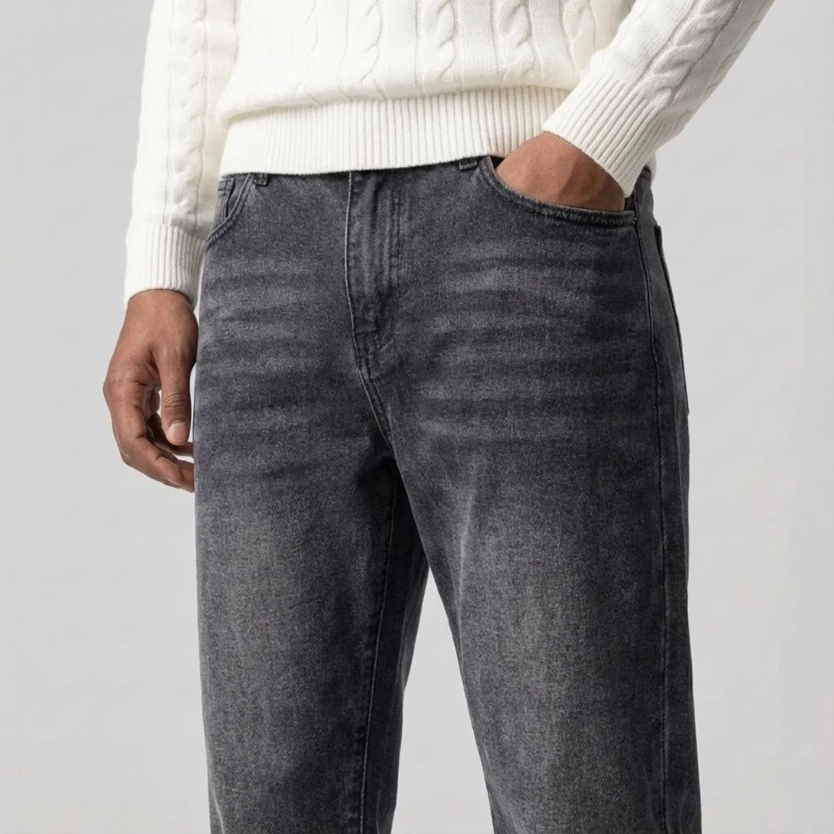 Straight Leg Denim Jeans for Men | Classic Fit | Everyday Casual Wear
