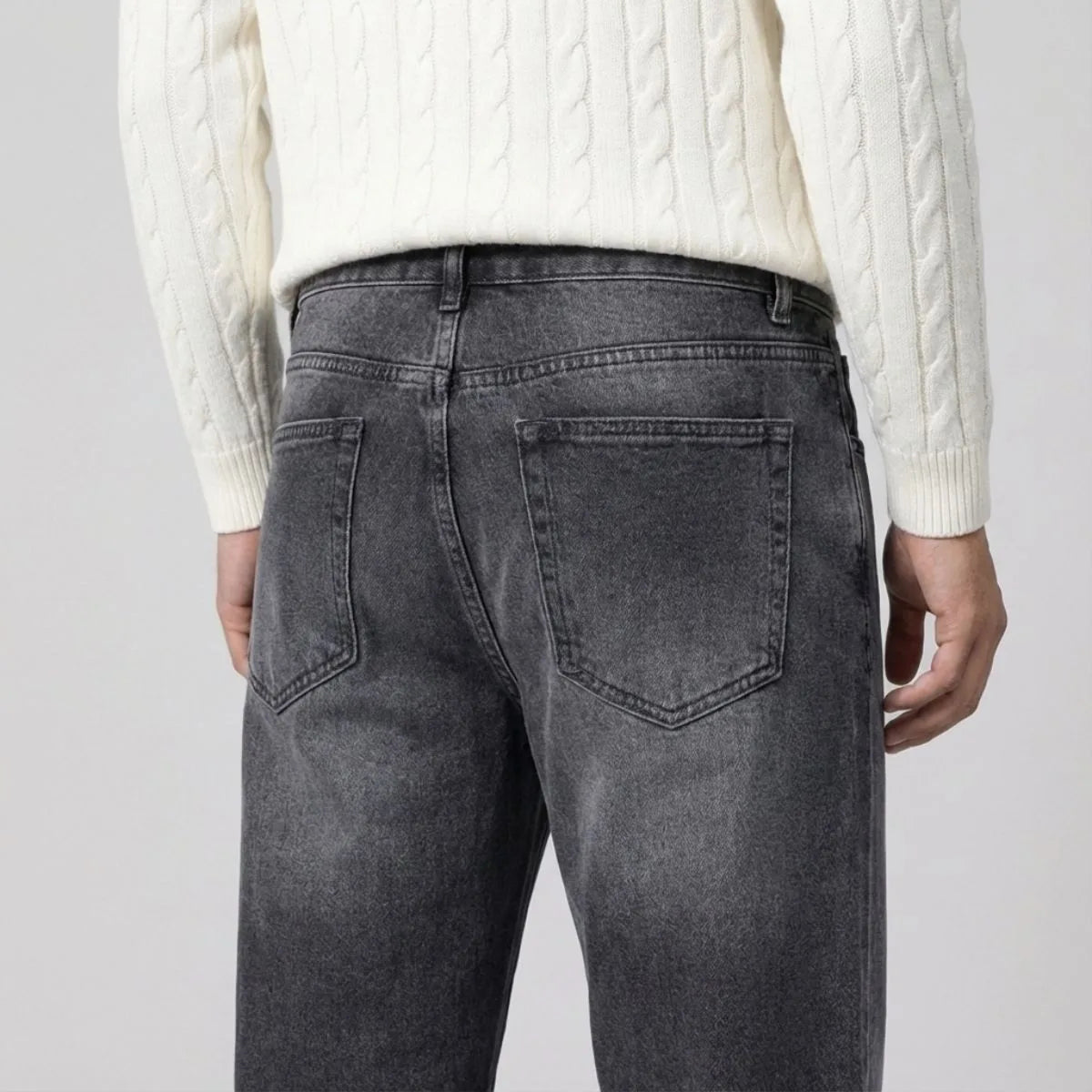 Straight Leg Denim Jeans for Men | Classic Fit | Everyday Casual Wear