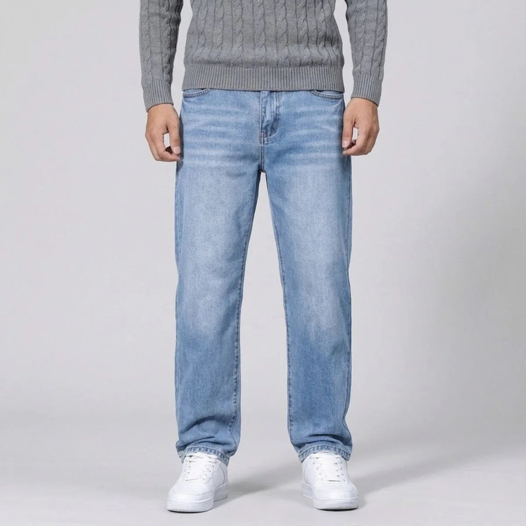 Straight Leg Denim Jeans for Men | Classic Fit | Everyday Casual Wear