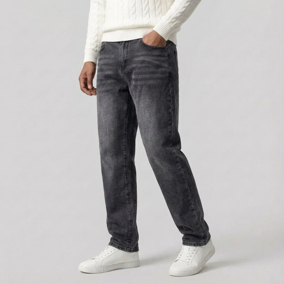 Straight Leg Denim Jeans for Men | Classic Fit | Everyday Casual Wear