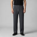 Striped Men's Trousers with Drawstring Elastic Waistband for Casual Wear