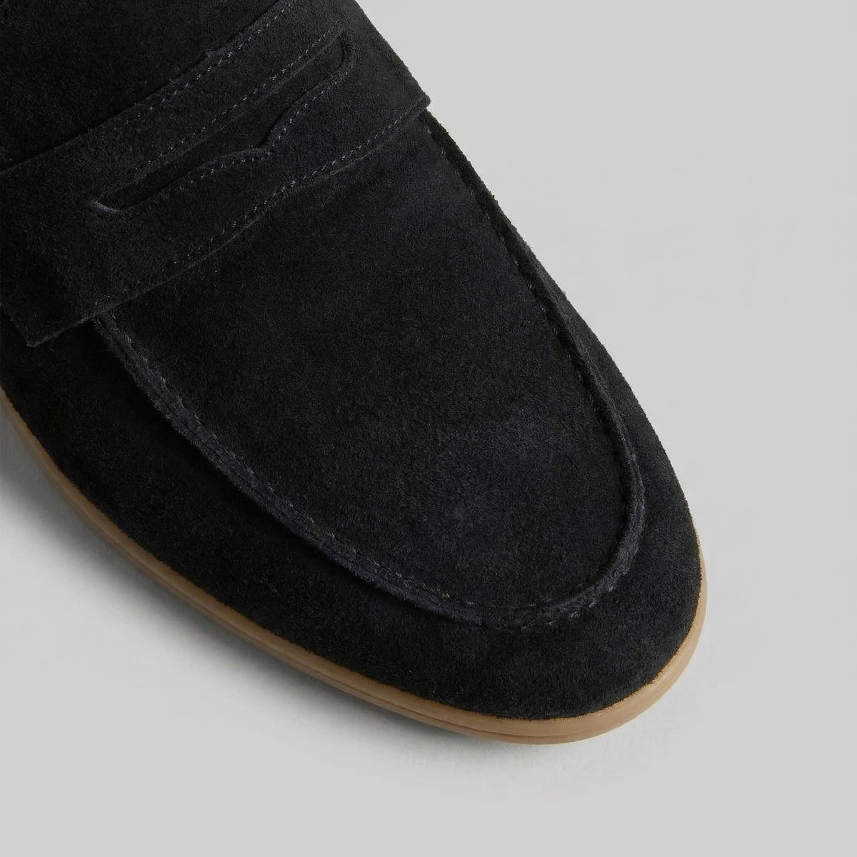Suede Penny Loafers for Men - Elegant Casual Footwear for Formal and Everyday Wear