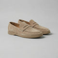 Suede Penny Loafers for Men - Elegant Casual Footwear for Formal and Everyday Wear