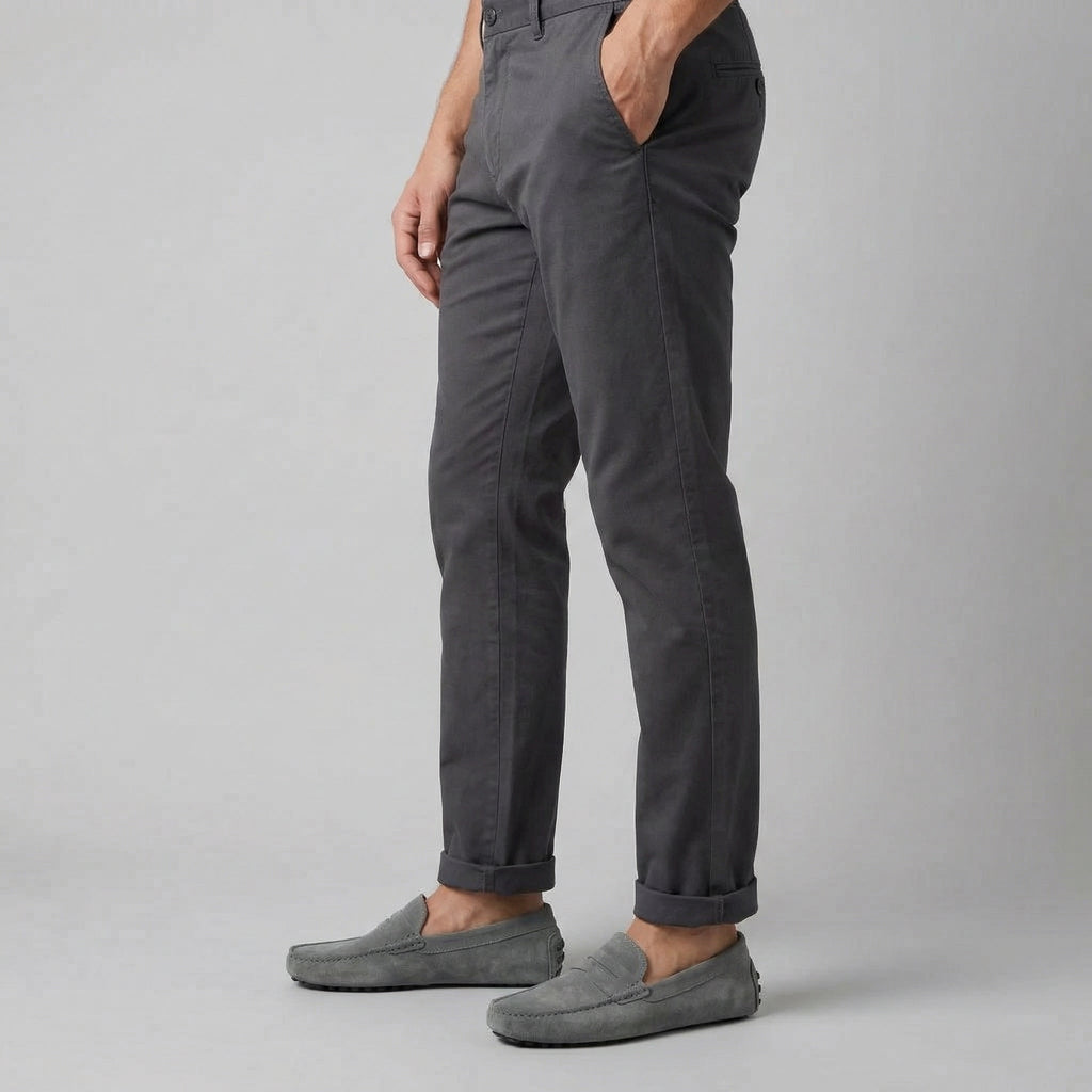Suede Penny Loafers for Men - Stylish Casual Footwear for Everyday Wear