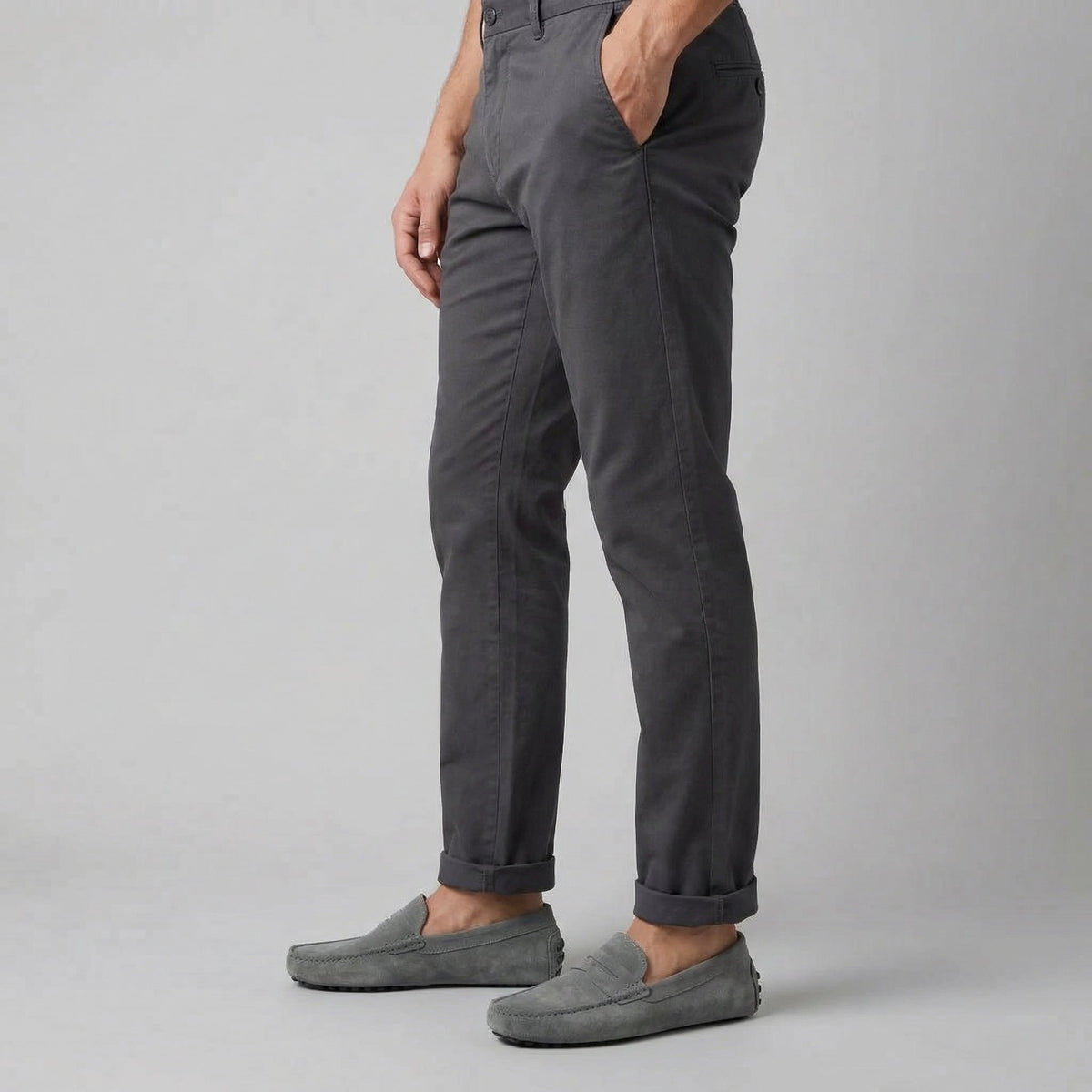 Suede Penny Loafers for Men - Stylish Casual Footwear for Everyday Wear