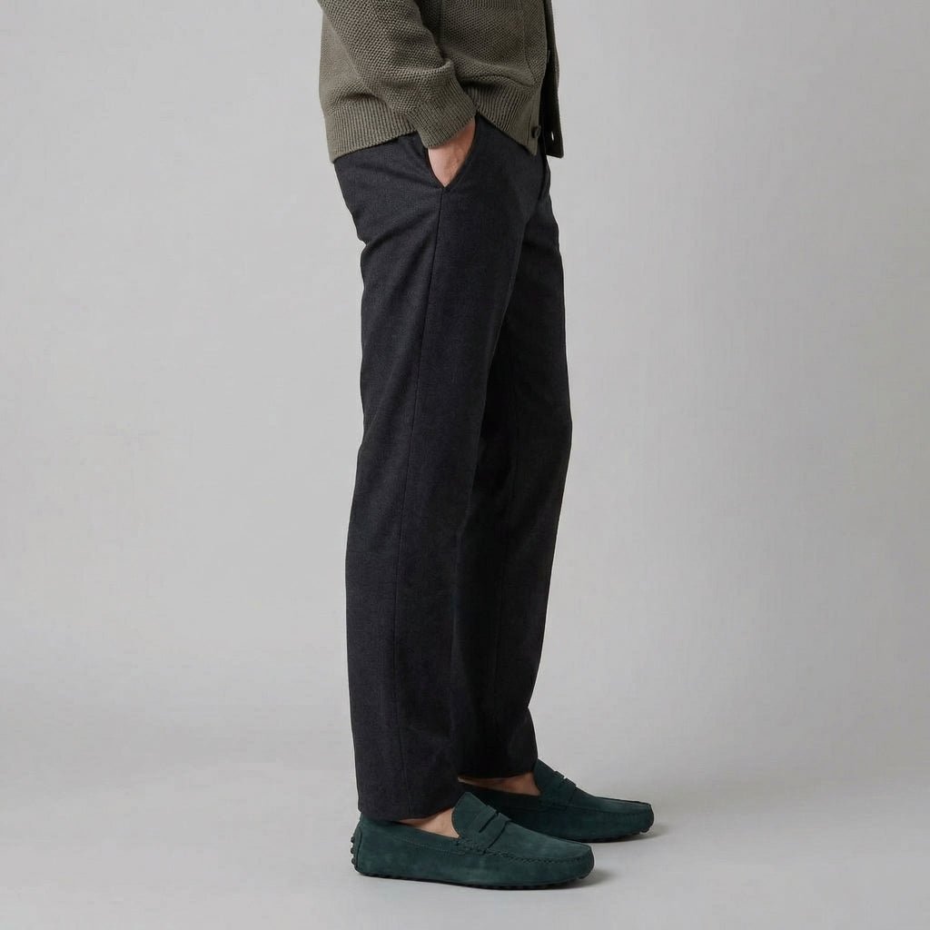 Suede Penny Loafers for Men - Stylish Casual Footwear for Everyday Wear