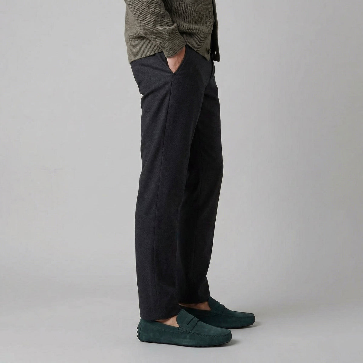 Suede Penny Loafers for Men - Stylish Casual Footwear for Everyday Wear