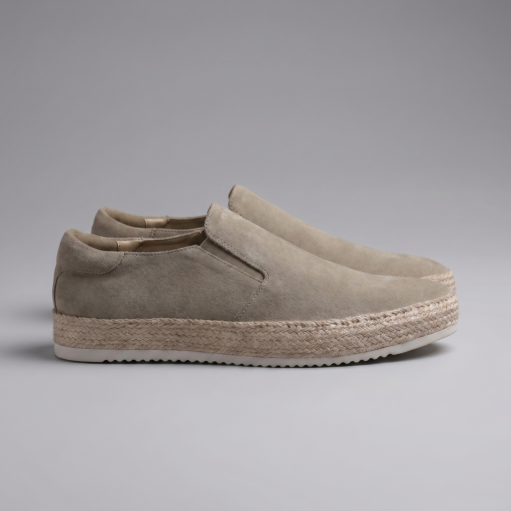 Suede Slip-On Loafers for Men | Casual Beach Footwear