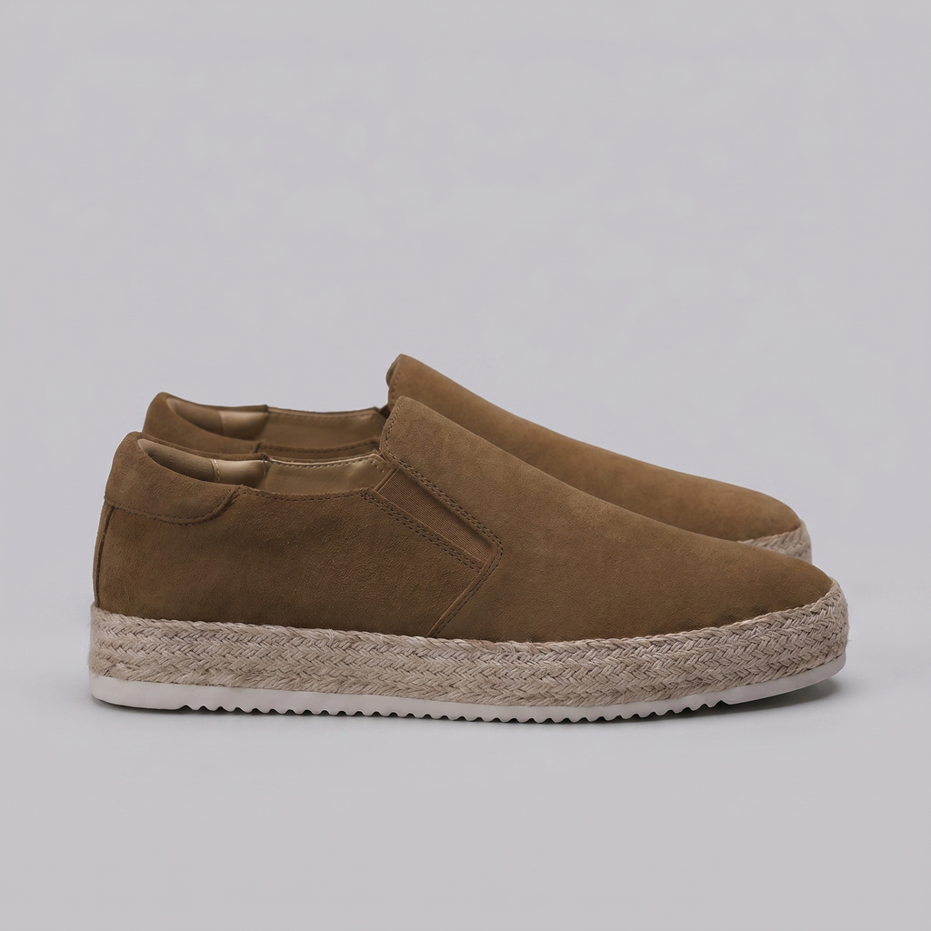 Suede Slip-On Loafers for Men | Casual Beach Footwear