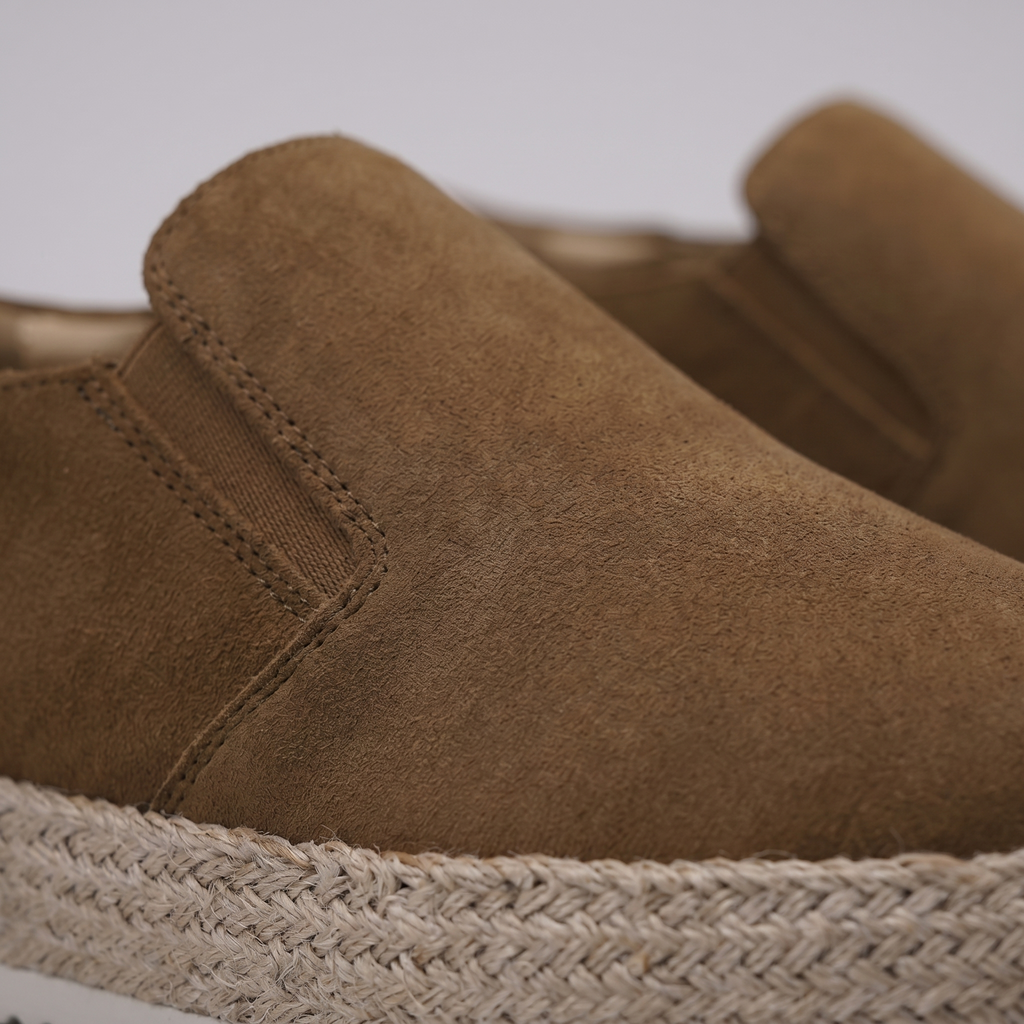 Suede Slip-On Loafers for Men | Casual Beach Footwear