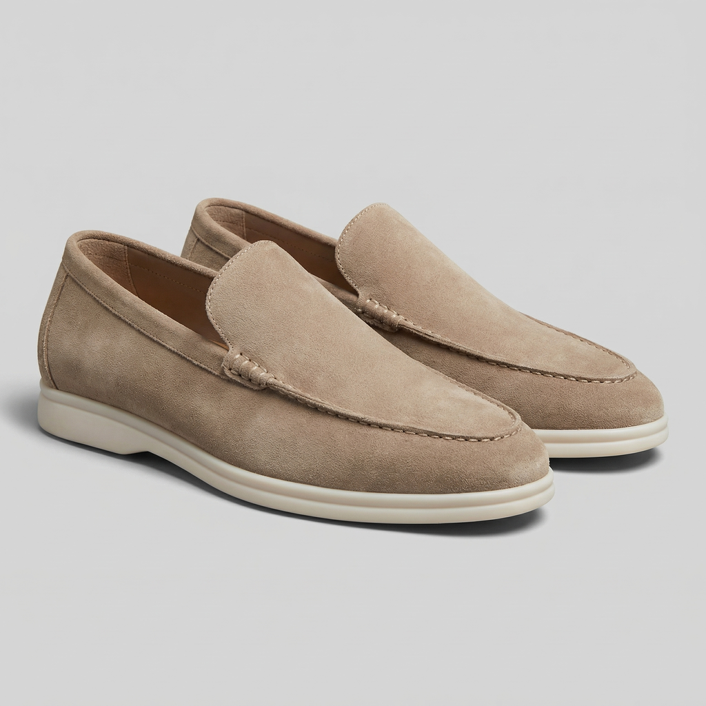 Suede Slip-On Loafers for Men | Casual Comfort Footwear
