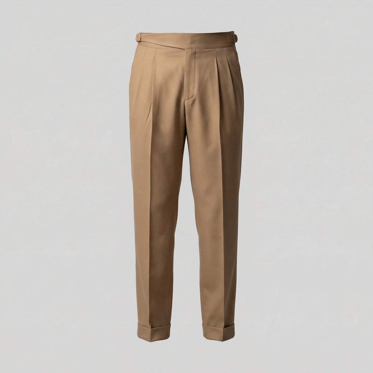Tailored Pleated Trousers for Men - Classic Fit, Formal Wear, Lightweight Fabric