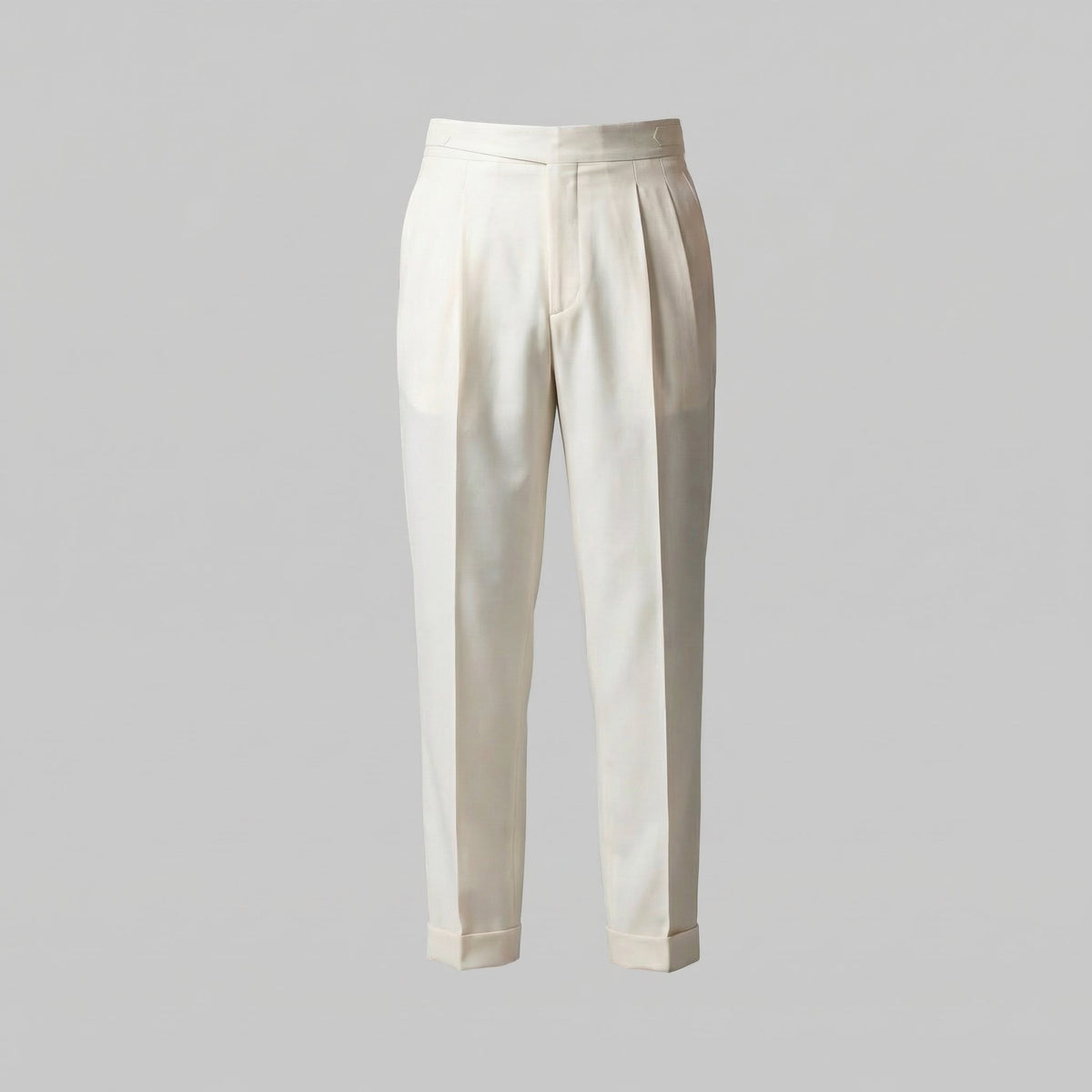 Tailored Pleated Trousers for Men - Classic Fit, Formal Wear, Lightweight Fabric