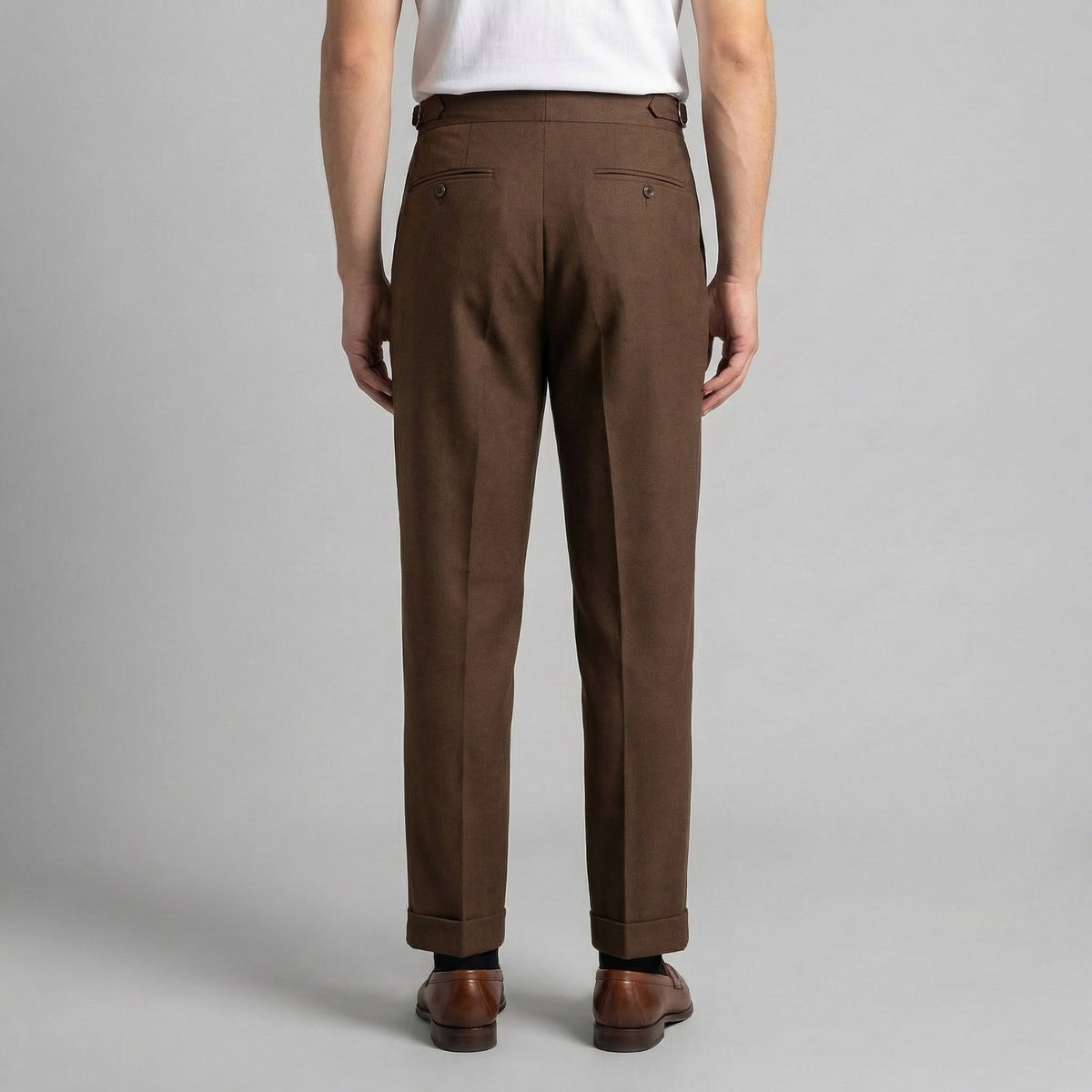 Tailored Pleated Trousers for Men - Classic Fit, Formal Wear, Lightweight Fabric