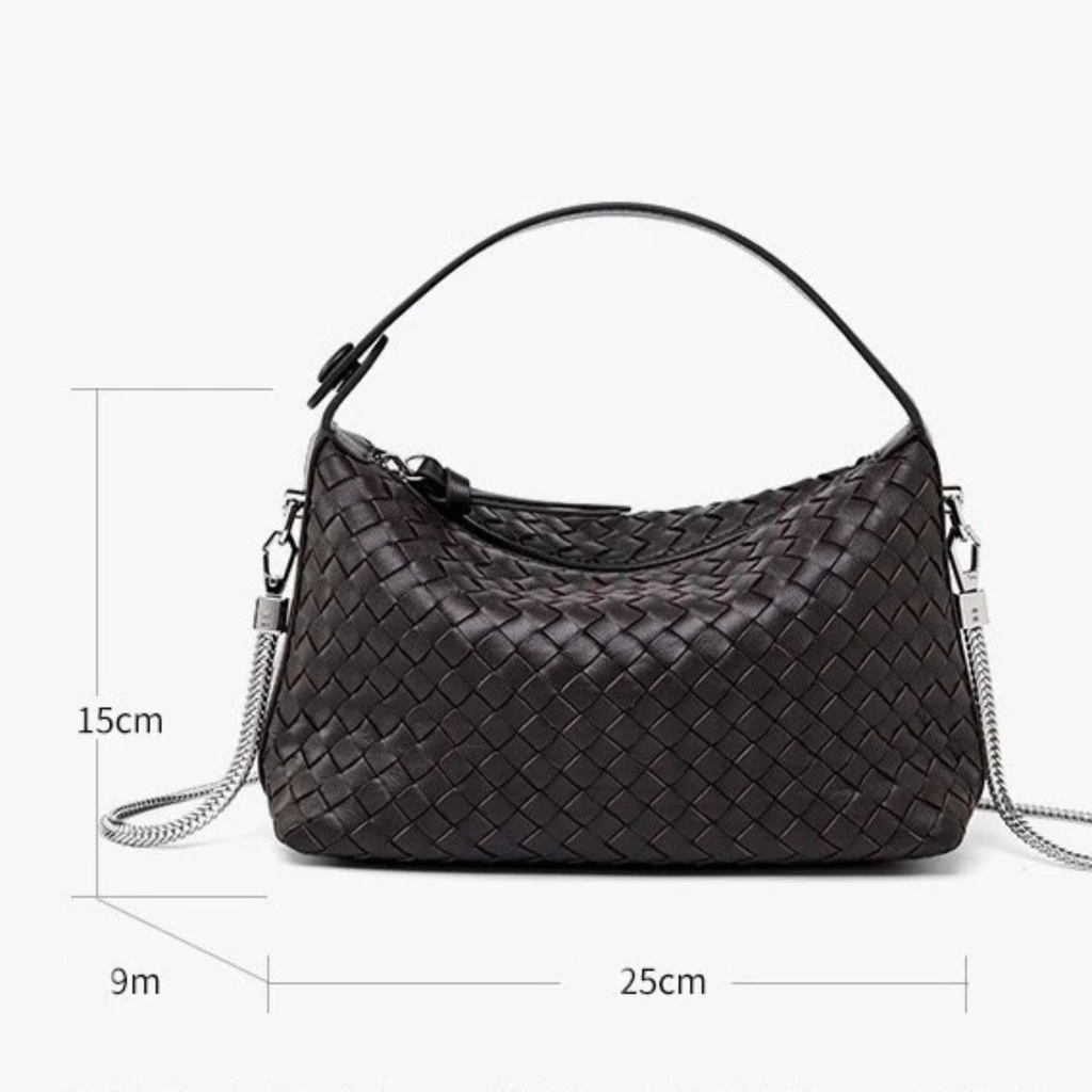 Leather Woven Clutch Bag – Evening & Occasion Bag