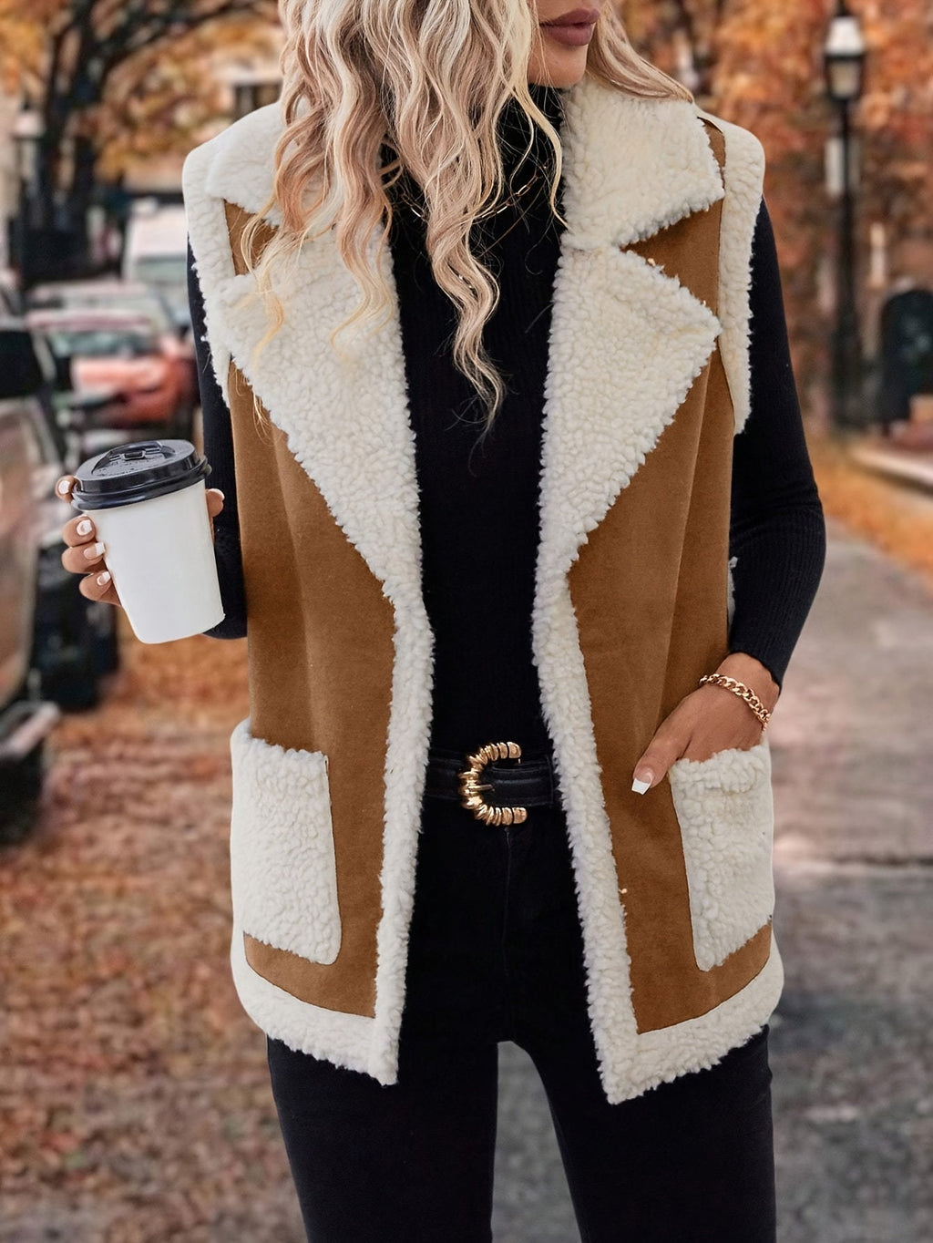 Cozy Warm Lapel Vest for Women – Soft Fabric for Layering and Casual Wear