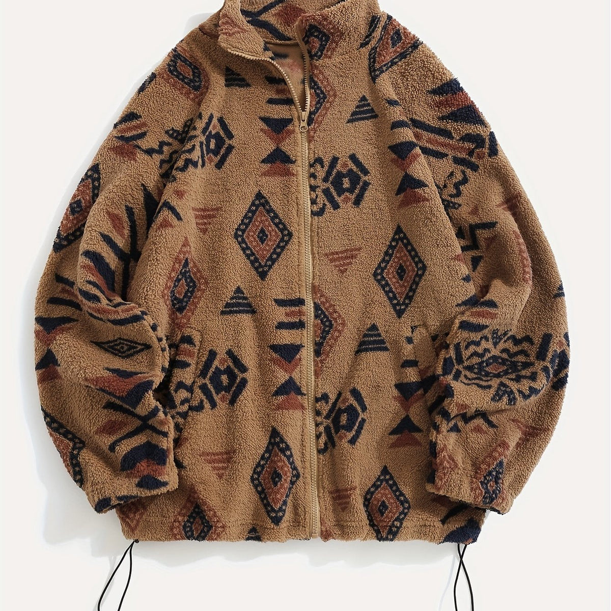 Patterned Zip-Up Jacket for Women | Lightweight, Casual Outerwear