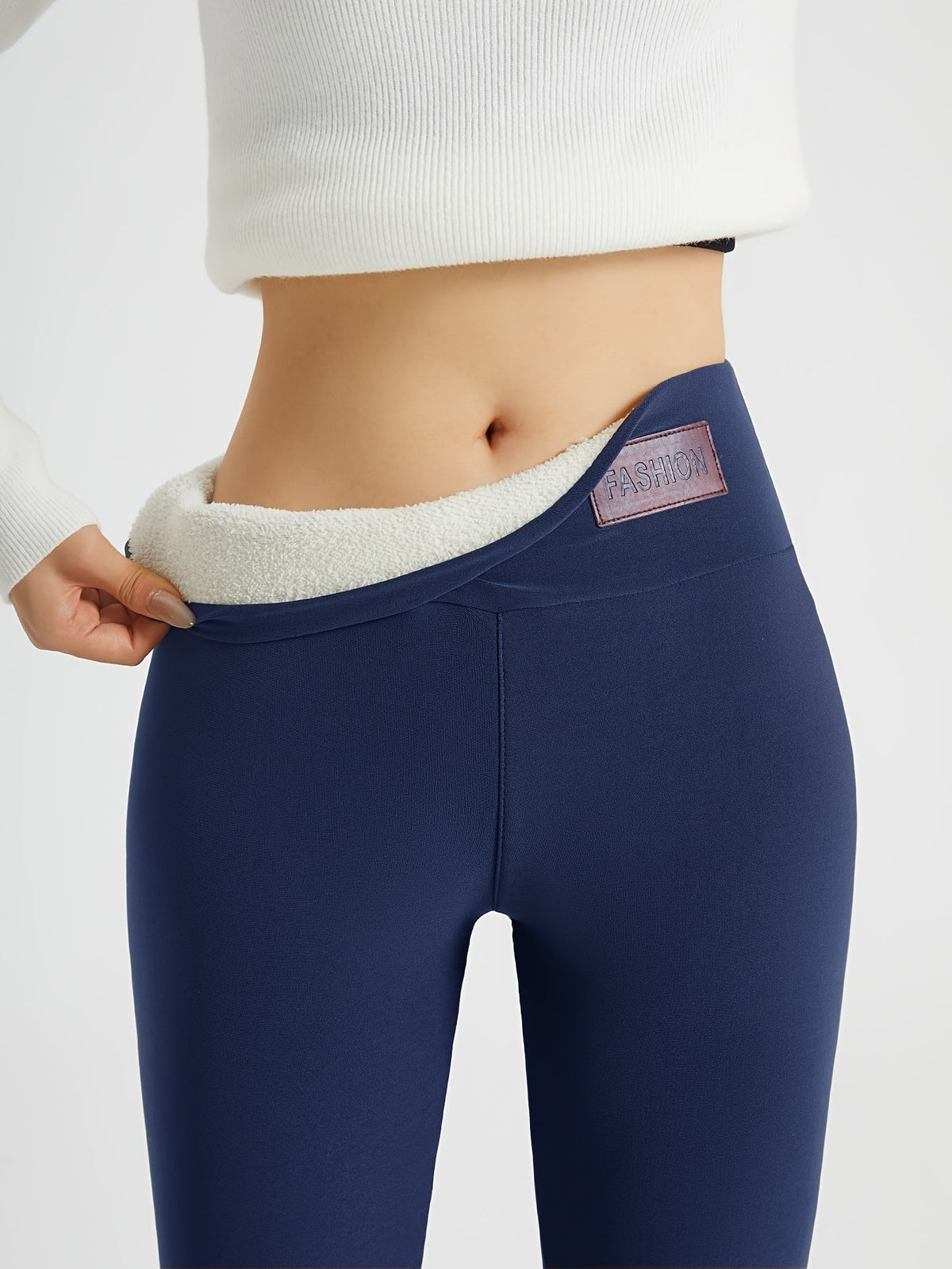 High-Waist Cozy Winter Leggings for Women - Soft Stretch Fabric for Warmth