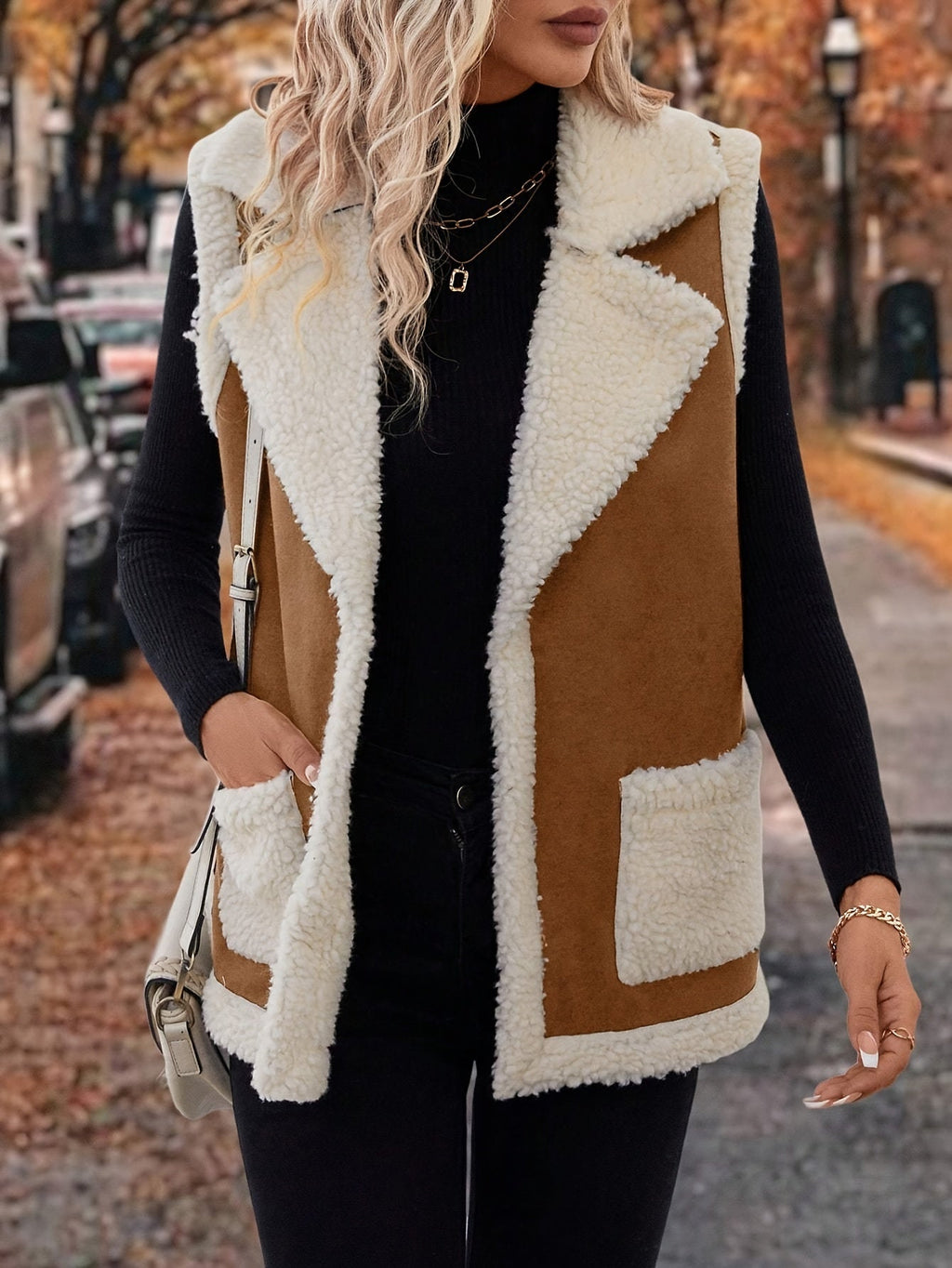 Cozy Warm Lapel Vest for Women – Soft Fabric for Layering and Casual Wear