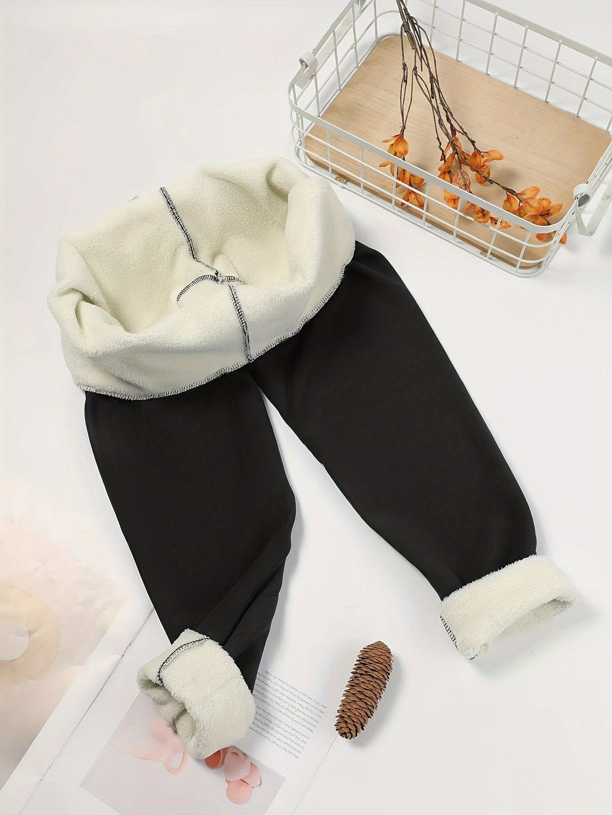High-Waist Cozy Winter Leggings for Women - Soft Stretch Fabric for Warmth