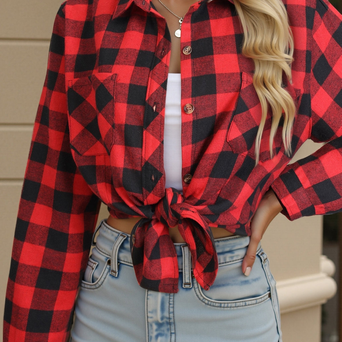Relaxed Buffalo Check Shirt | Cotton Blend | Casual Wear for Everyday Use