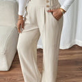 High-Waist Wide-Leg Trousers | Tailored Fit | Office/Everyday Wear