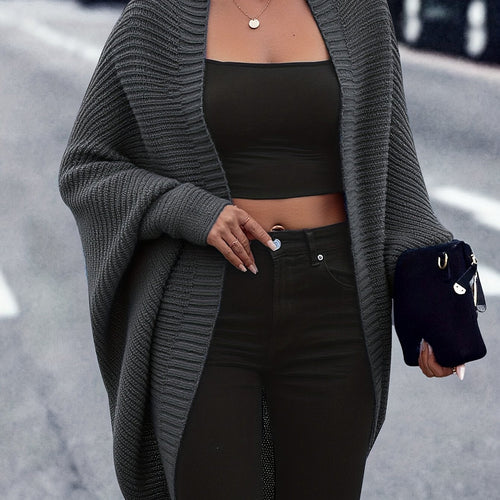 Christmas Longline Cardigan in Soft Knit for Cozy Holiday Wear