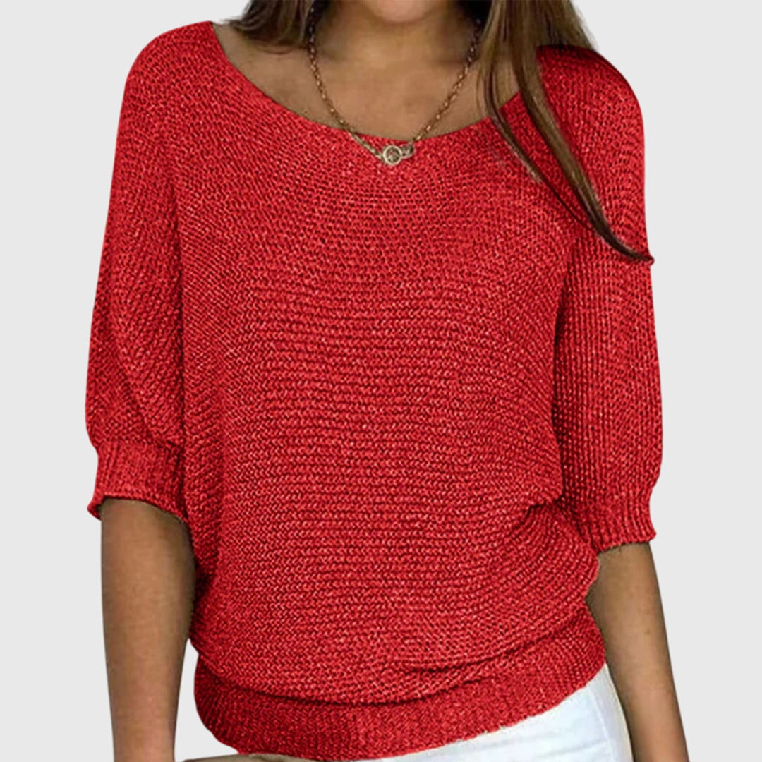 Elegant Knit Jumper - Soft Fabric, Chic Design for Casual Wear