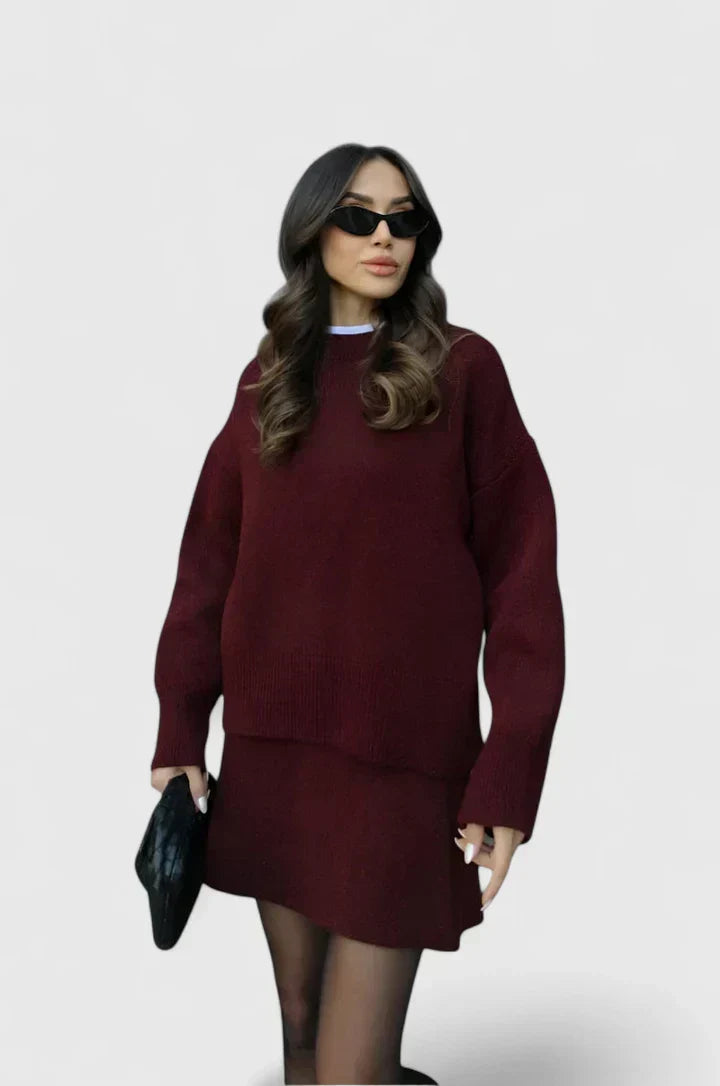 Comfortable Knit Jumper Set for Women | Cozy Casual Loungewear Outfit