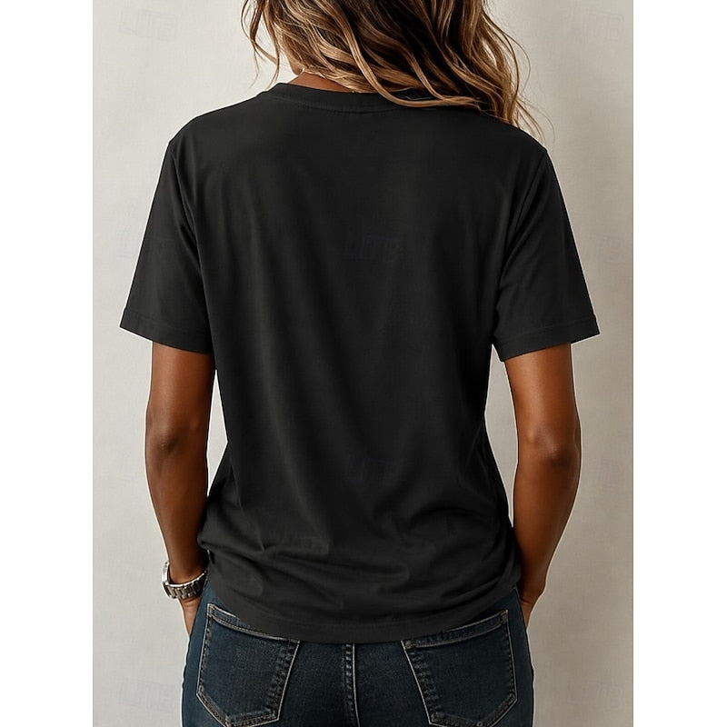 Ghost Cat Halloween T-Shirt for Women | Soft Cotton Tee with Spooky Design