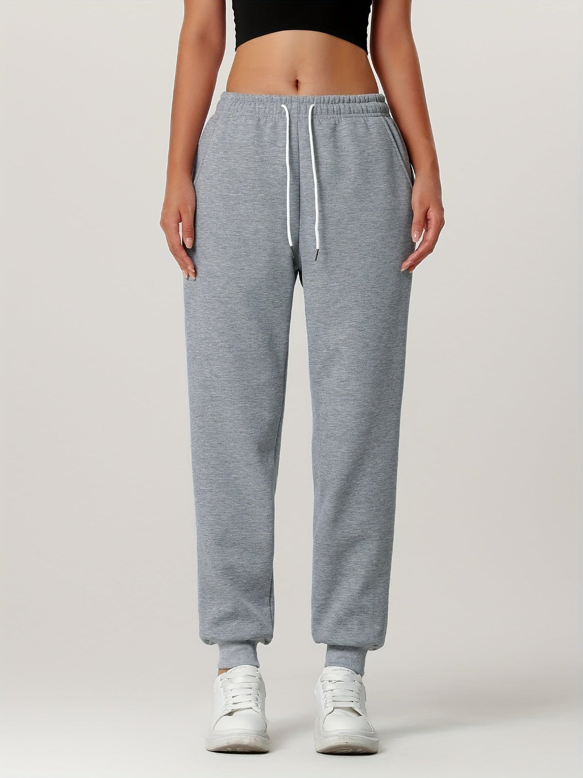Cozy Cuffed Joggers for Women | Soft Fleece Material | Casual Loungewear