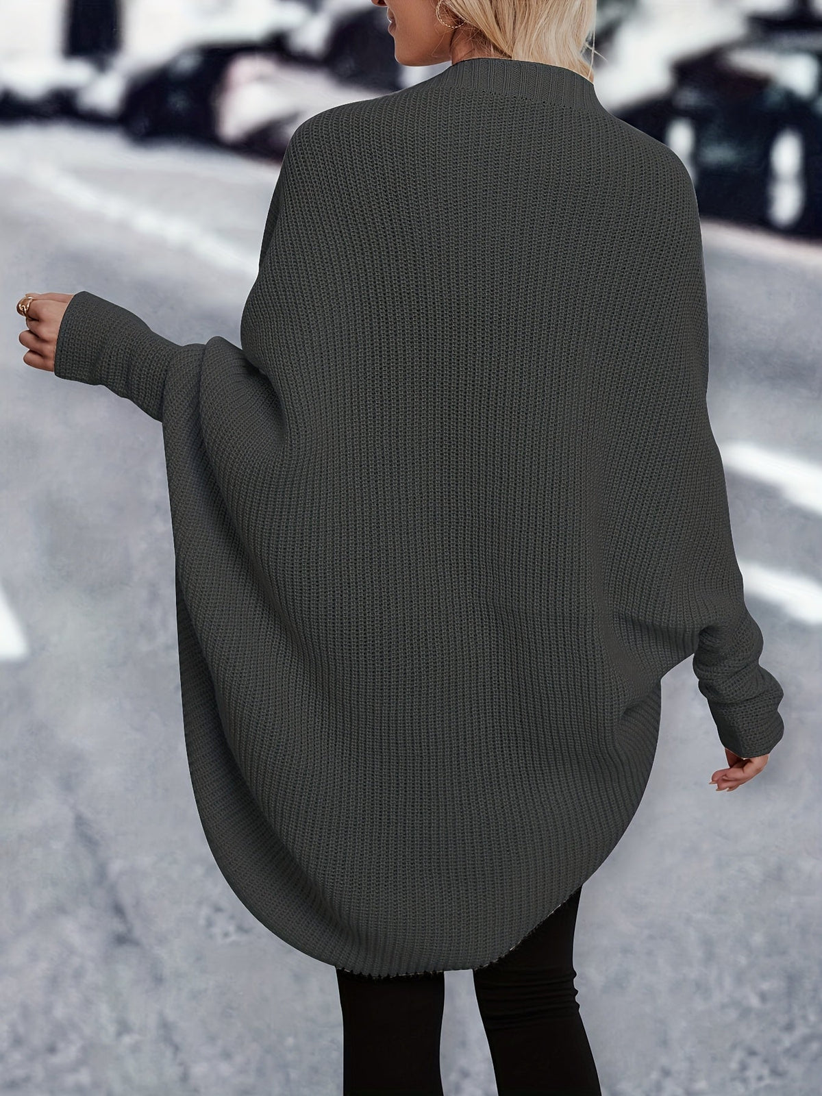 Christmas Longline Cardigan in Soft Knit for Cozy Holiday Wear