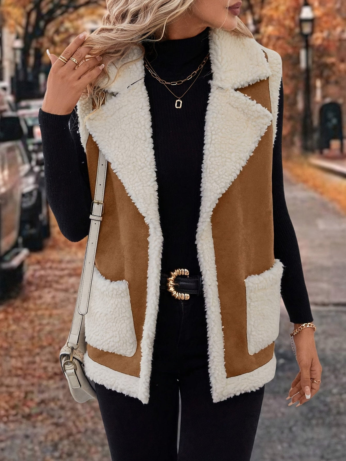 Cozy Warm Lapel Vest for Women – Soft Fabric for Layering and Casual Wear