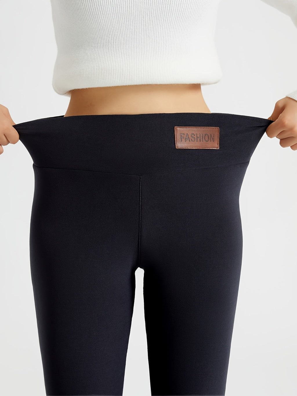 High-Waist Cozy Winter Leggings for Women - Soft Stretch Fabric for Warmth