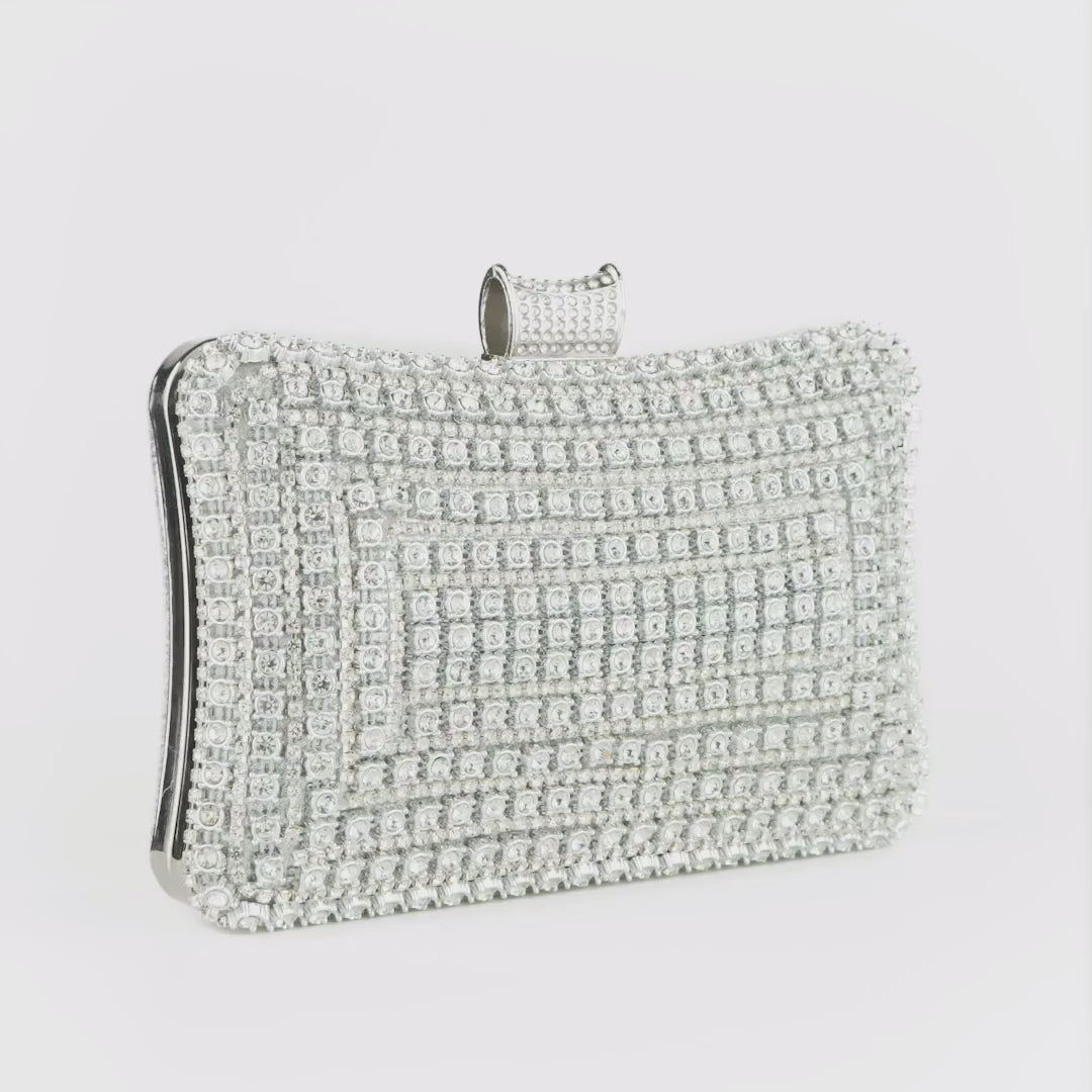 Satin Chain Clutch Bag – Evening & Occasion Bag