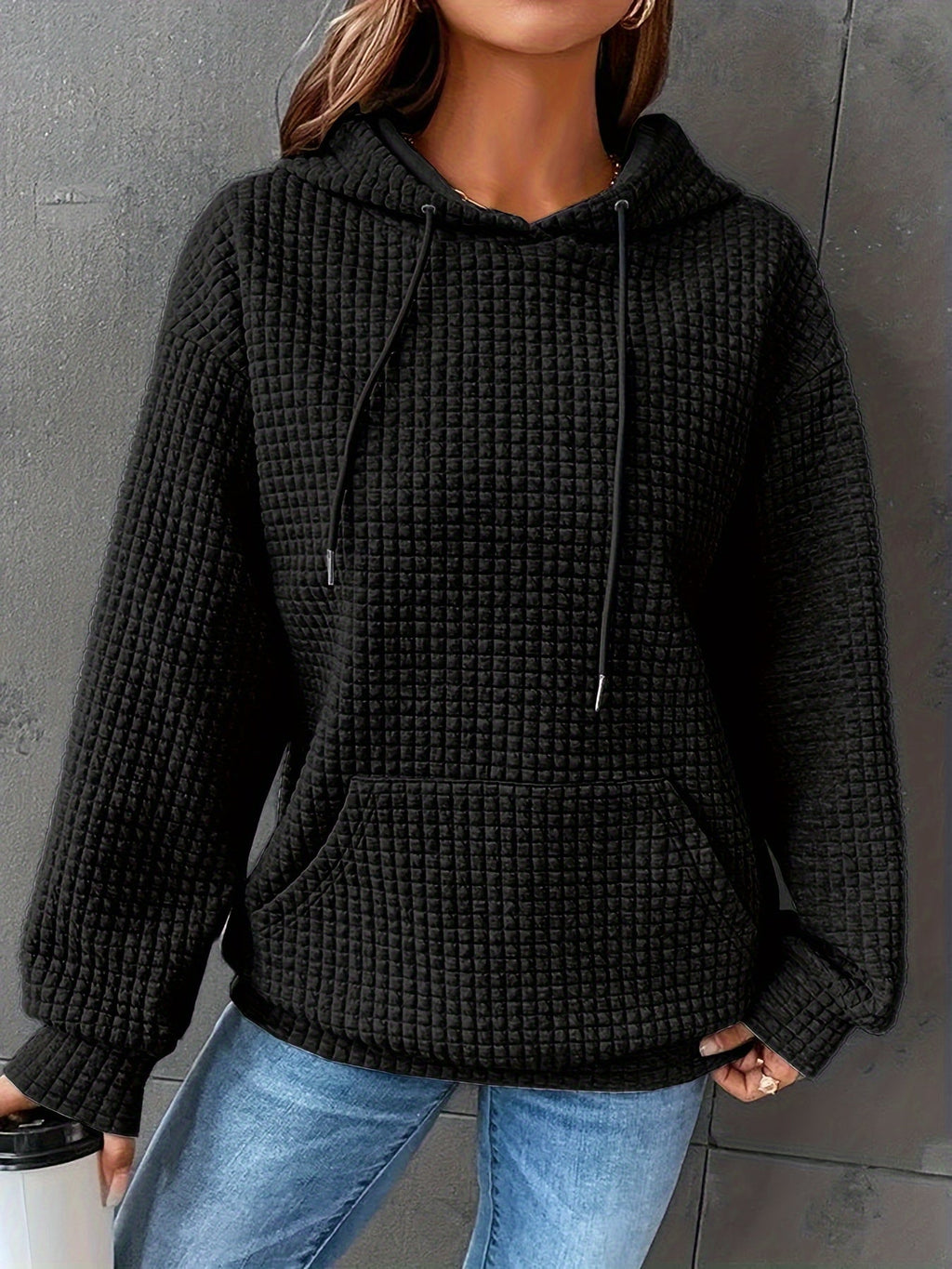 Cozy Textured Hoodie | Soft Fabric | Casual Style | Women's Outerwear