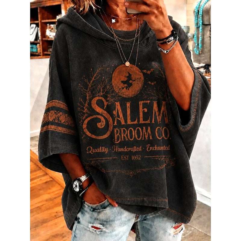 Halloween Graphic Hoodie with Hooded Design for Festive Wear