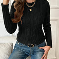 Twist-Knit Sweater - Classic Design - Cozy Knitwear for Everyday Wear