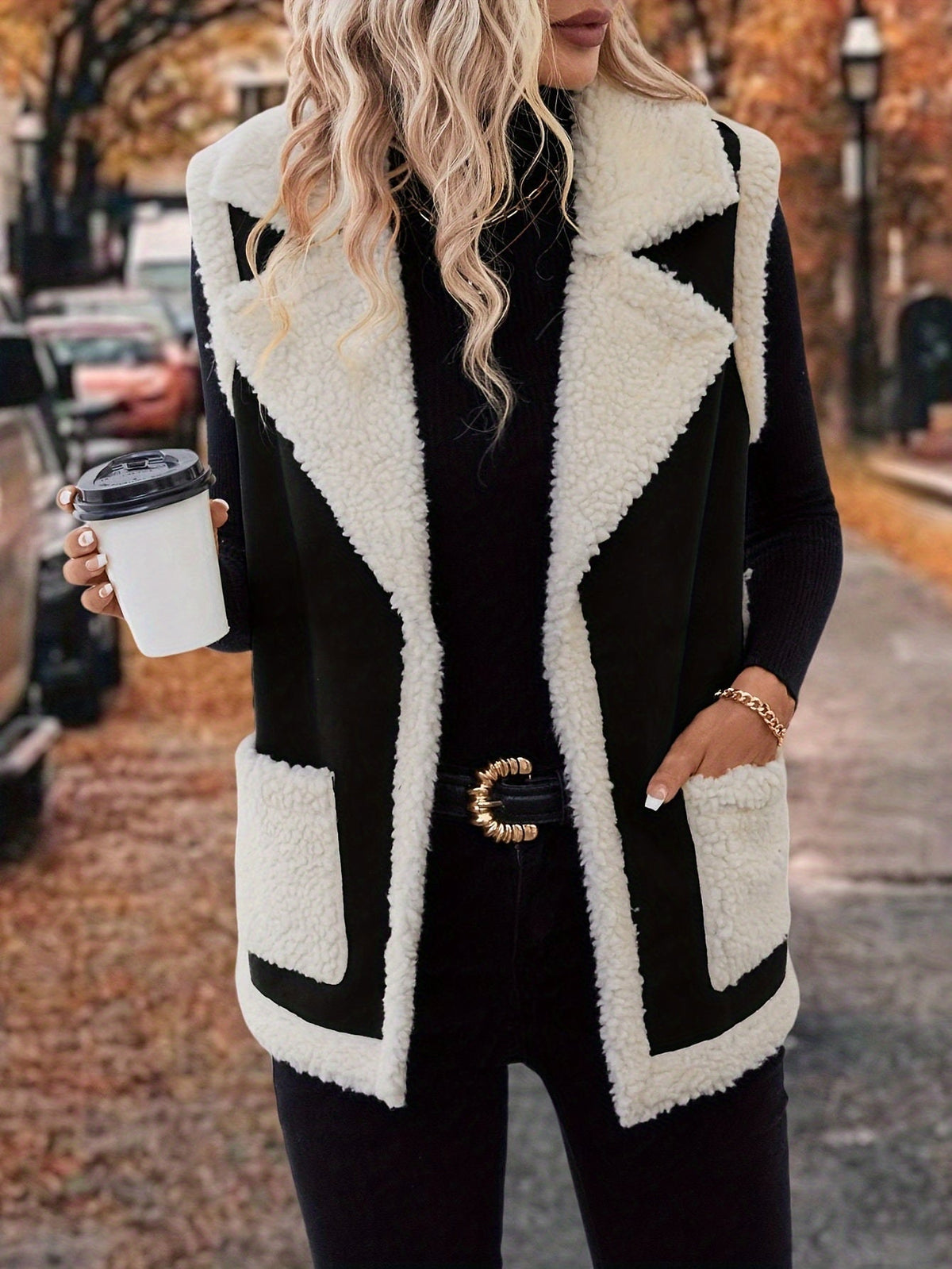 Cozy Warm Lapel Vest for Women – Soft Fabric for Layering and Casual Wear