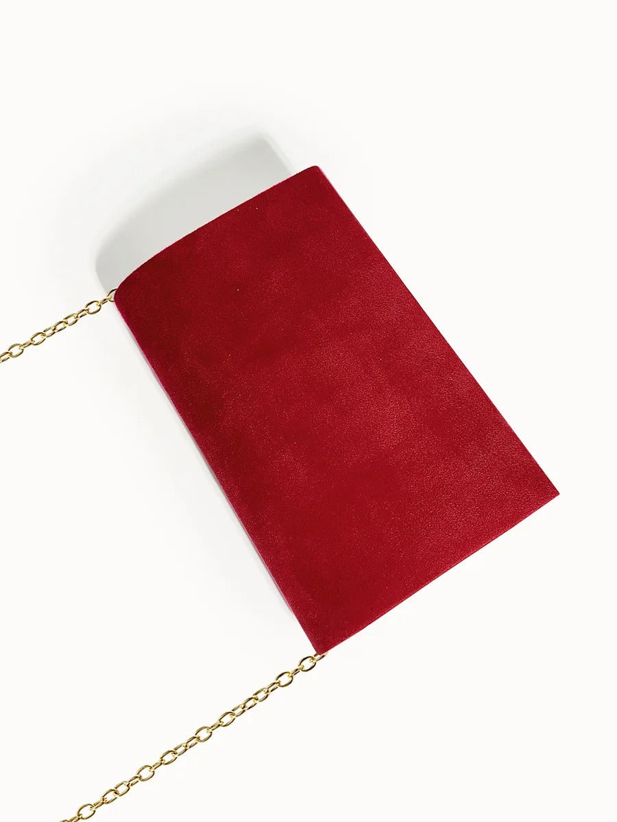 Suede Clutch Bag – Evening & Occasion Bag