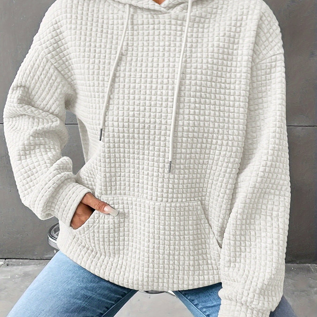 Cozy Textured Hoodie | Soft Fabric | Casual Style | Women's Outerwear