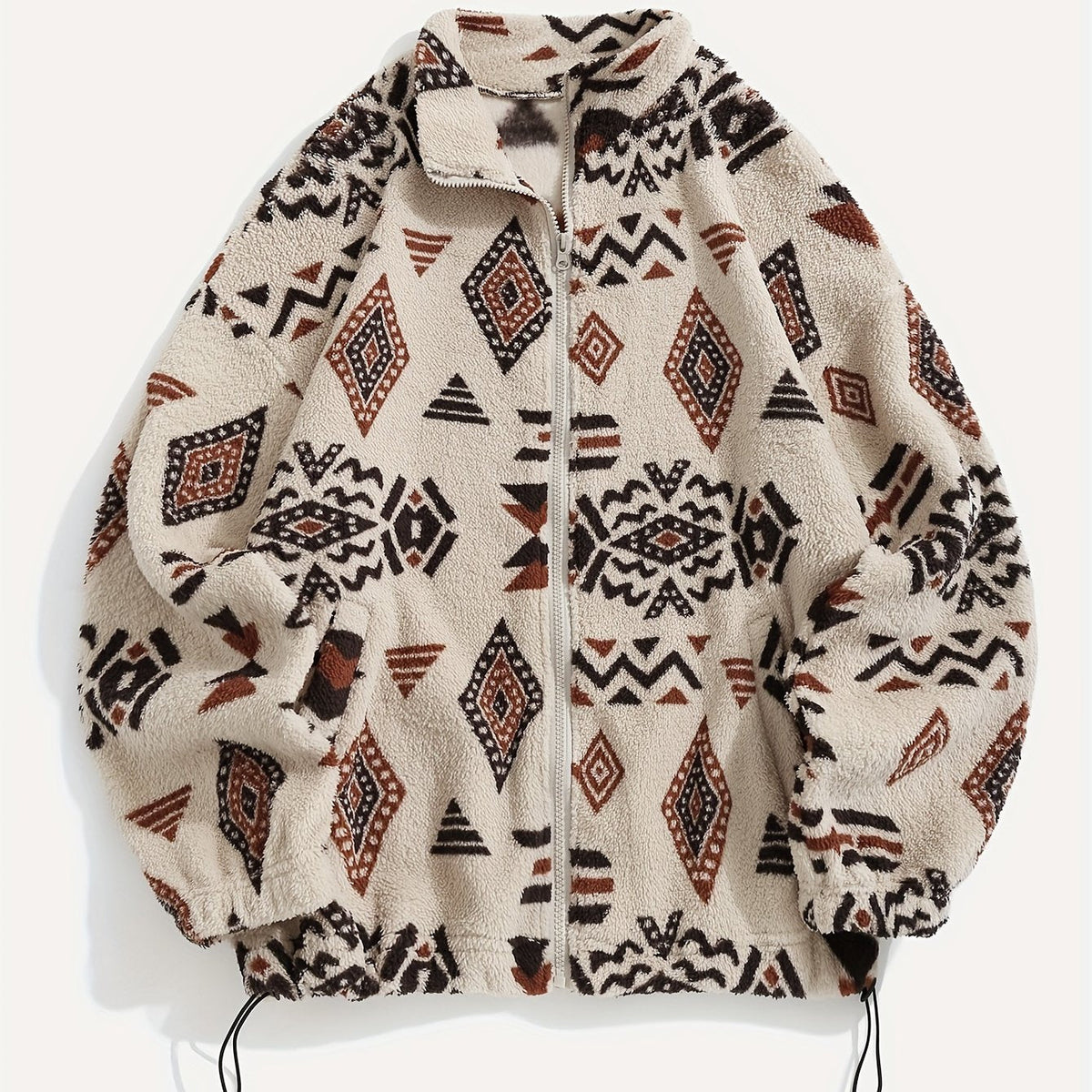 Patterned Zip-Up Jacket for Women | Lightweight, Casual Outerwear
