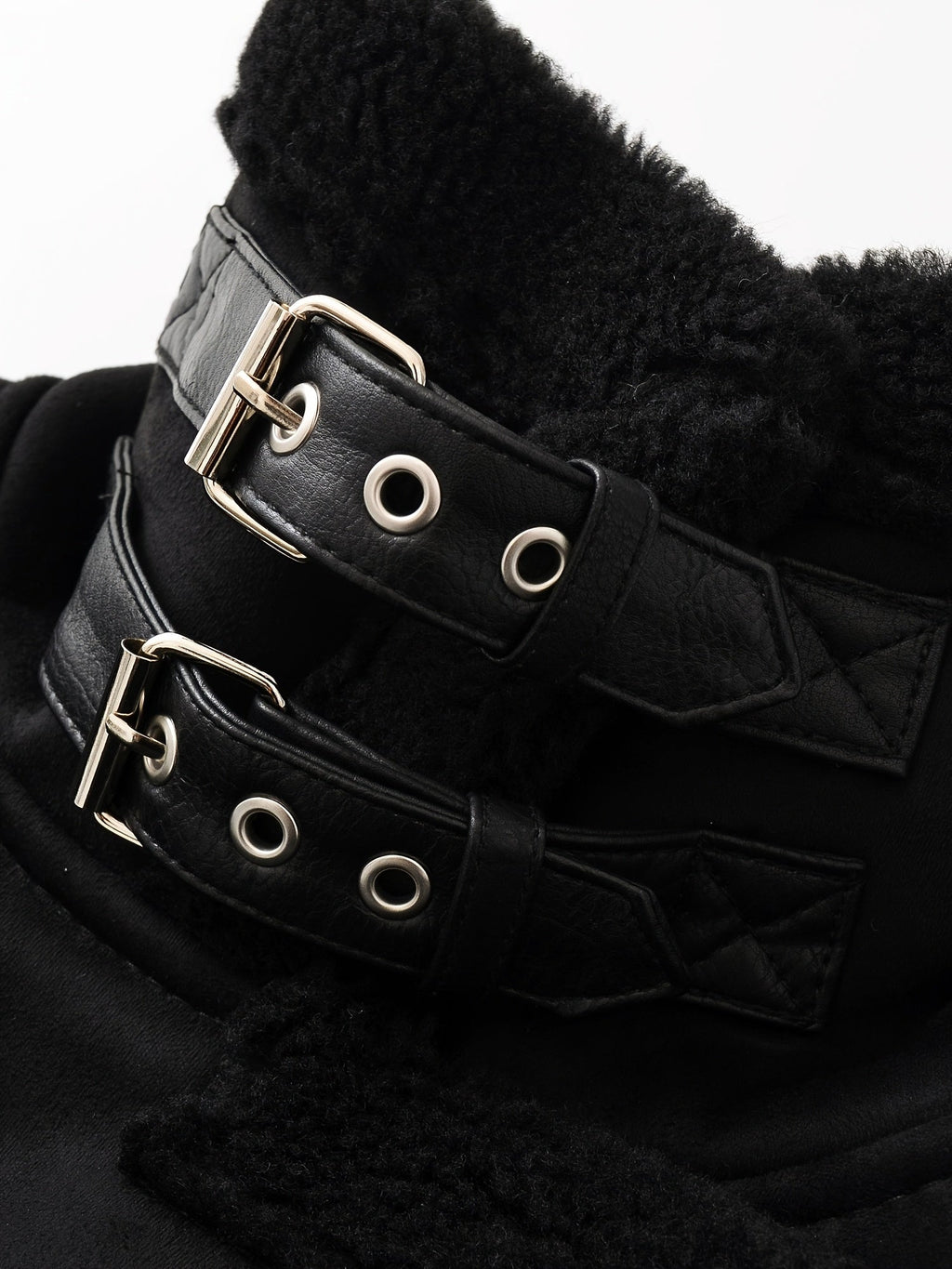Belted Aviator Jacket in Faux Leather for Women - Stylish Outerwear